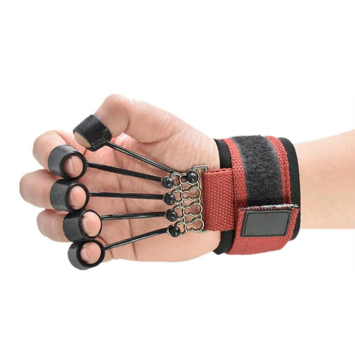 Alomejor Finger- und Handstrecker-Trainer, Trainingsgerät mit Widerstandsband, Stretcher, Stärkung d