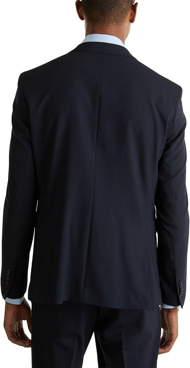 ESPRIT Collection Herren Anzugjacke 990eo2g302 90 Dark Blue, 90 Dark Blue