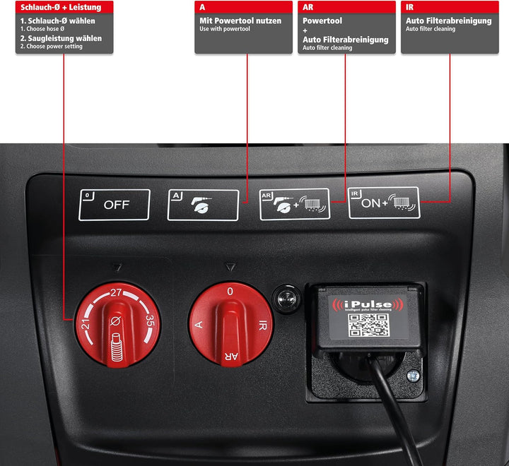 starmix iPulse M-1635 Safe Industriestaubsauger – BG-BAU förderfähiger Nass-/Trockensauger – Staubkl