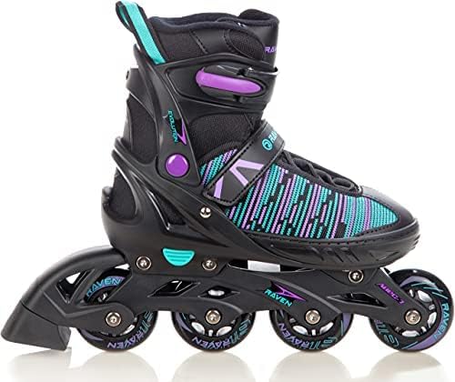 RAVEN 2in1 Schlittschuhe Inline Skates Inliner für Kinder Erwachsene Mädchen Damen verstellbar