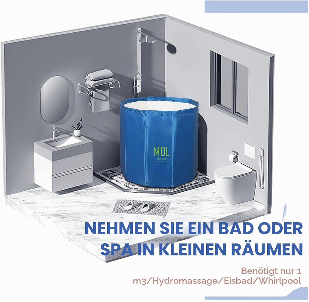 Sinbide Badewanne Faltbare Badewanne für Erwachsene Tragbare faltbare Kinderbadewanne Geeignet für S