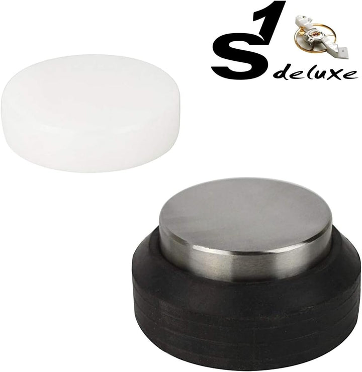 JEWELLERS BENCH BLOCK WITH RUBBER BASE STEEL BLOCK & NYLON BLOCK METAL WORKING DOMING DAPP by Blue S