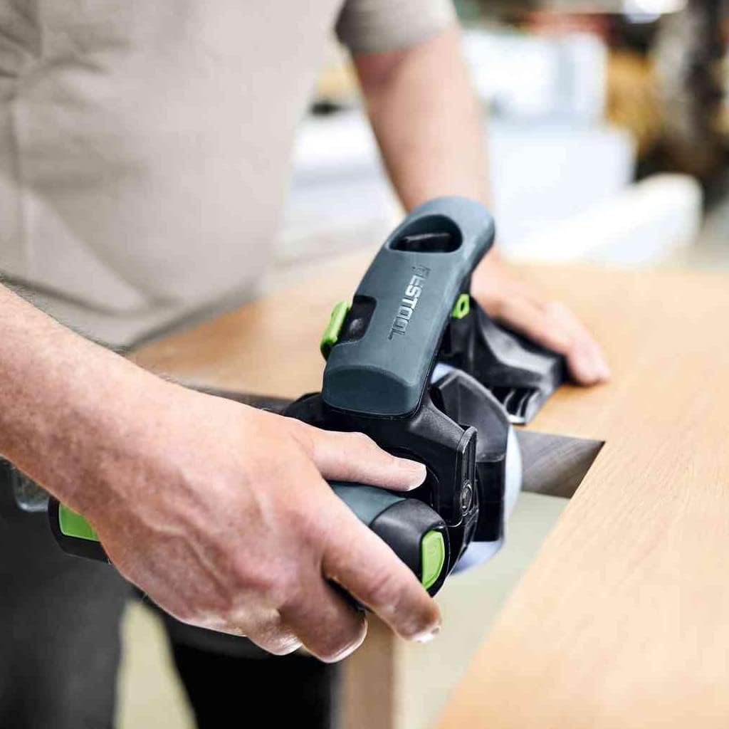 Festool Akku-Kantenschleifer ES-ETSC 125 3,0 I-Plus (mit Ansetzhilfe, Akkupacks Schnellladegerät, Sc