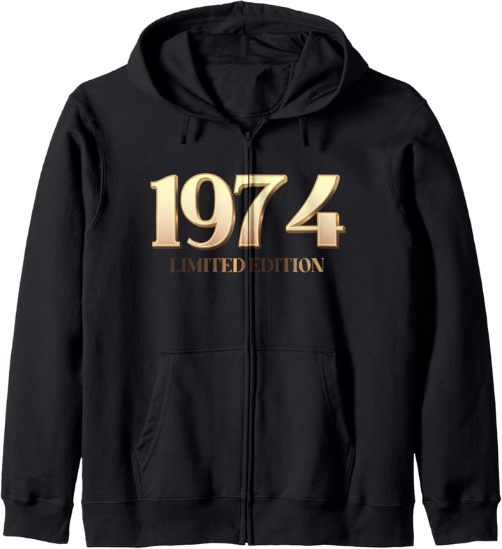 50. Geburtstag Mann Frau 50 Jahre 1974 Deko Lustig Geschenk Kapuzenjacke