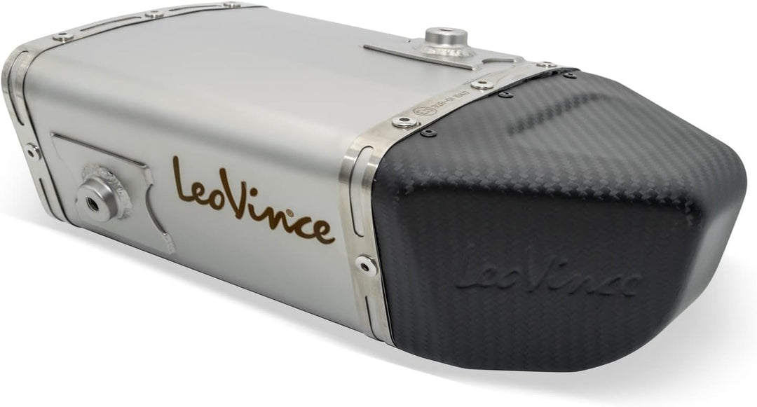 Auspuffanlage LeoVince Komplettanlage SBK UNDERBODY, Edelstahl, Carbon Kappe, 2/1, mit Katalysator,