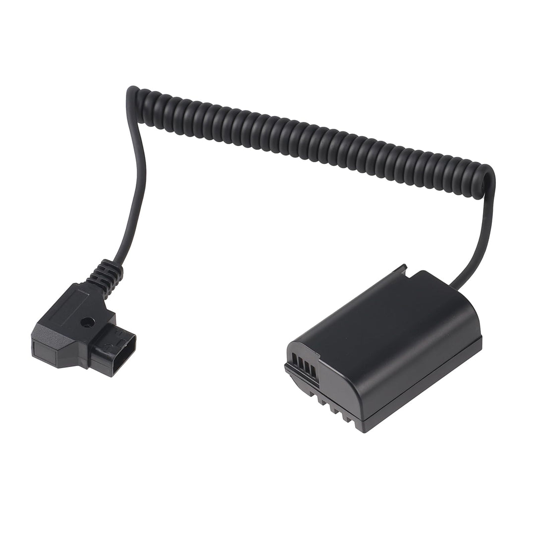 Fotga Verlängerbares Stromadapterkabel für D-Tap-Stecker auf Dummy Akku DMW-BLF19 für Panasonic GH3