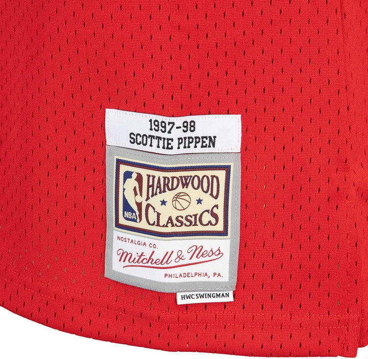 Mitchell & Ness Swingman Scottie Pippen Chicago Bulls 97/98 Trikot, XL Rot