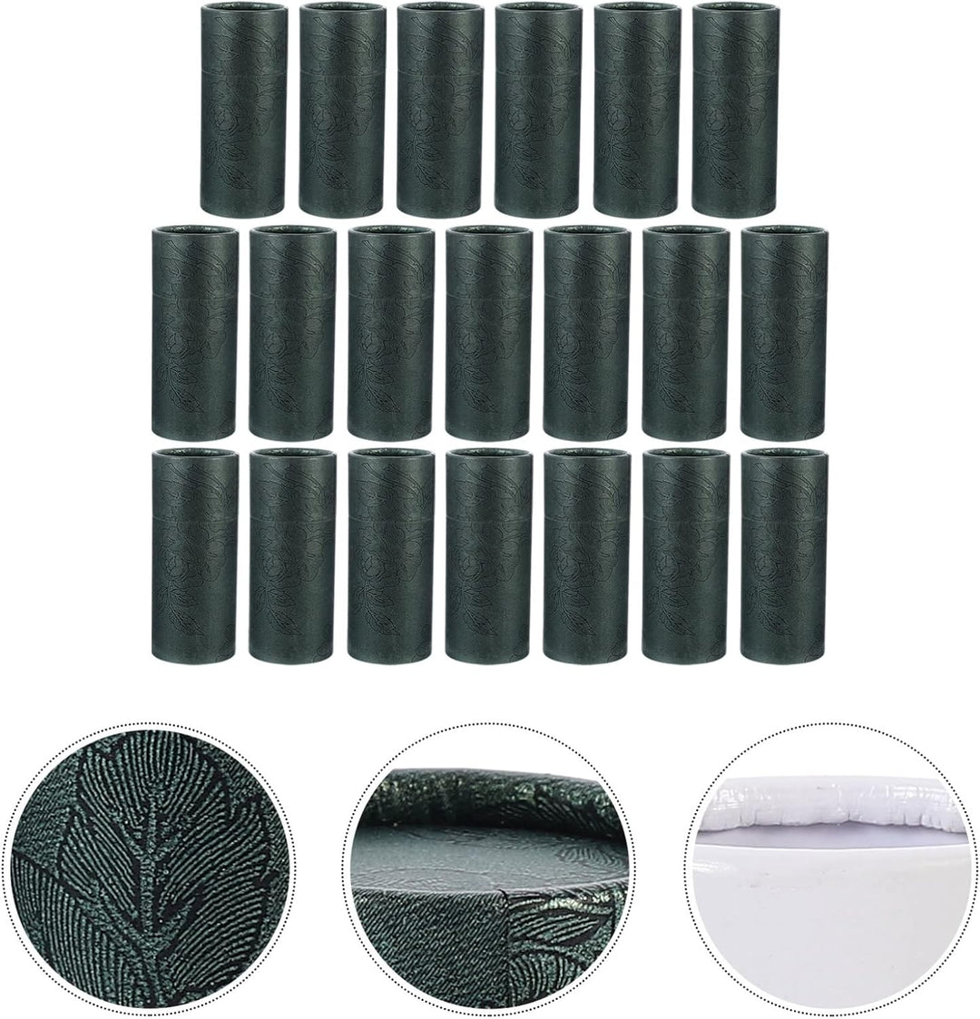 EXCEART ?therisches ?l Flasche Papierrohr 20 Stücke Runde Kraftpapier Behälter Röhren Papiertüten Le