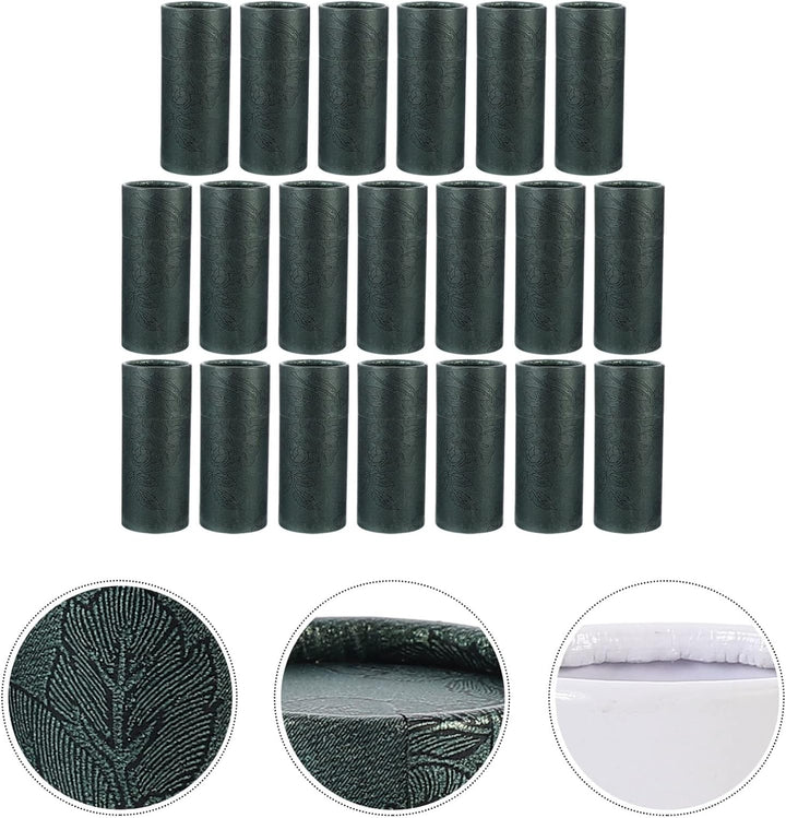 EXCEART ?therisches ?l Flasche Papierrohr 20 Stücke Runde Kraftpapier Behälter Röhren Papiertüten Le