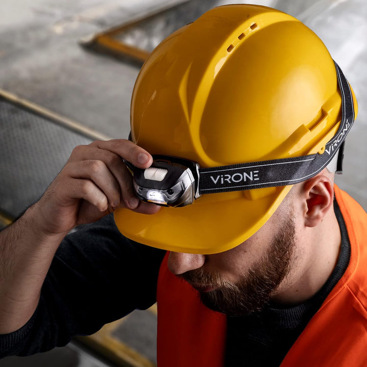Virone LT-6 LED Stirnlampe 3W 120lm 1200mAh Li-Po Beweglicher Kopf