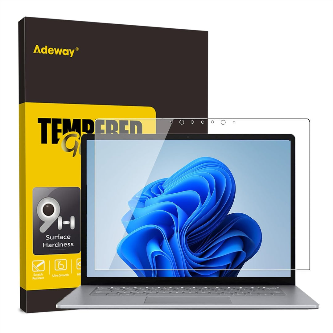 Adeway Surface Laptop 5 Schutzfolie 13,5 Zoll, Anti Fingerabdruck/Hohe Empfindlichkeit/Perfekt Passe