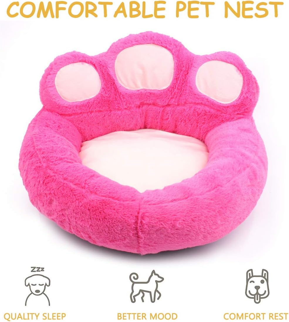PETCUTE Hundebett kleine Hunde Katzenbett waschbar Hundebetten Mittlere Hunde Haustierbetten L Rosa,