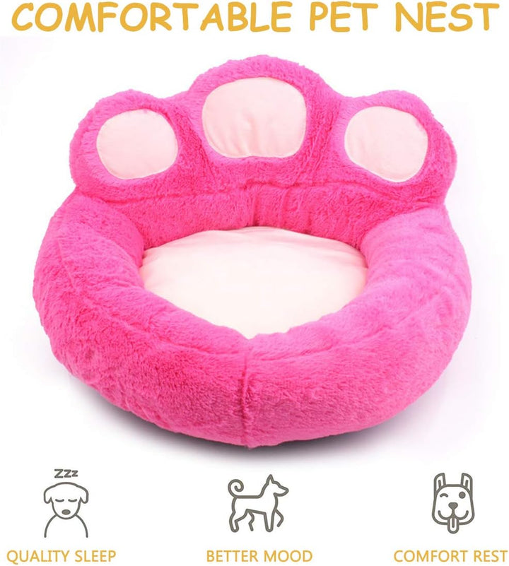 PETCUTE Hundebett kleine Hunde Katzenbett waschbar Hundebetten Mittlere Hunde Haustierbetten L Rosa,