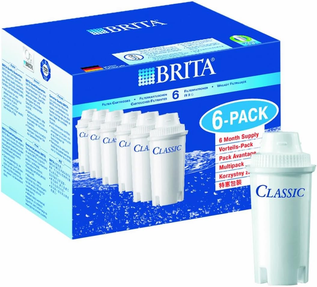 Brita 1016051 Filterkartuschen Classic, 6-er Pack, weiss, 1 - Pack A 1 Stück, A 1 Stück