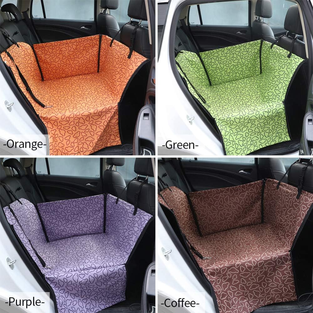 Riloer Car Boot Sitzbezug Pet Dog Cat SUV/LKW Protector Liner Mat Oxford wasserdicht Orange, Orange