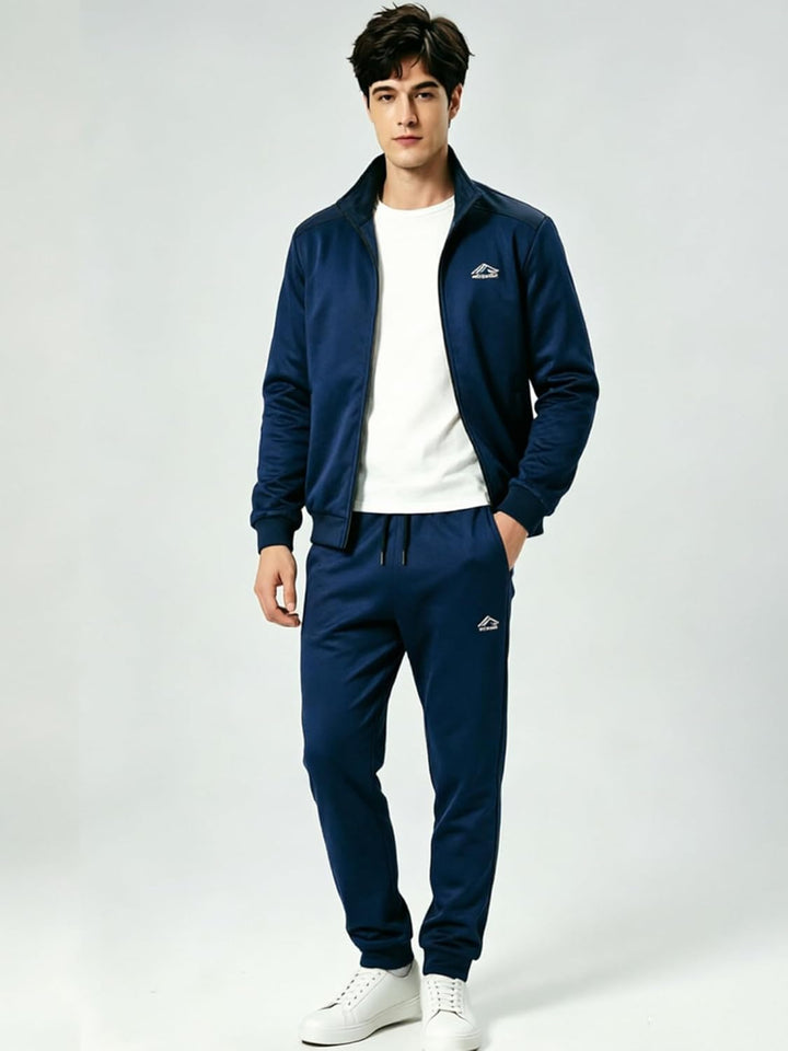 FTCayanz Trainingsanzug Herren Jogginganzug Langarm Reissverschluss Jogging Anzug Sweatshirt für Fre