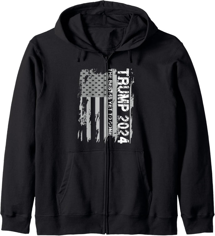 Trump 2024 USA Flagge -The Best Is Yet To Come- Donald Trump Kapuzenjacke