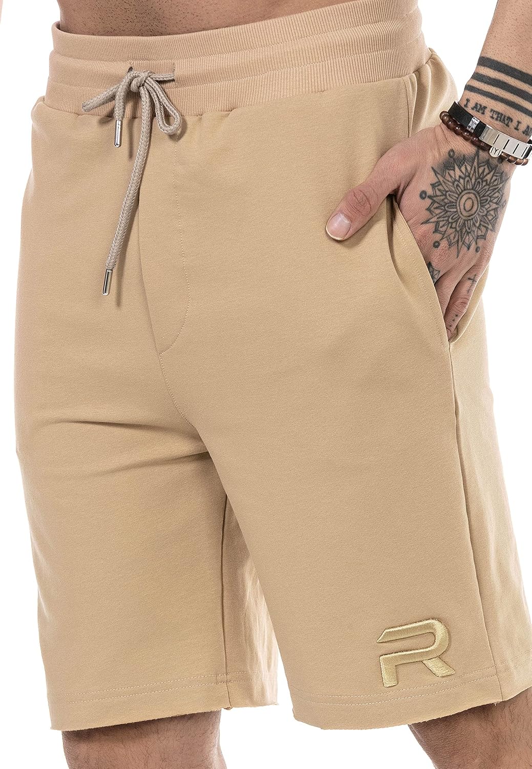 Redbridge Shorts für Herren Kurze Hose Sweat-Pants Sporthose Freizeithose XL Braun, XL Braun