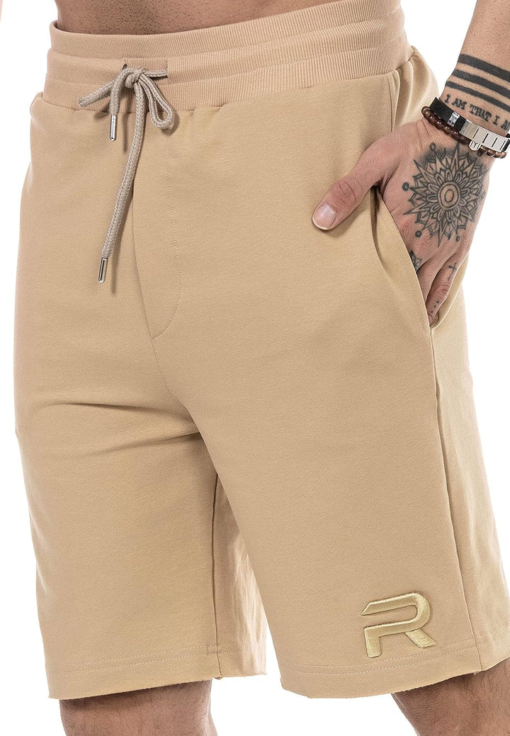 Redbridge Shorts für Herren Kurze Hose Sweat-Pants Sporthose Freizeithose XL Braun, XL Braun