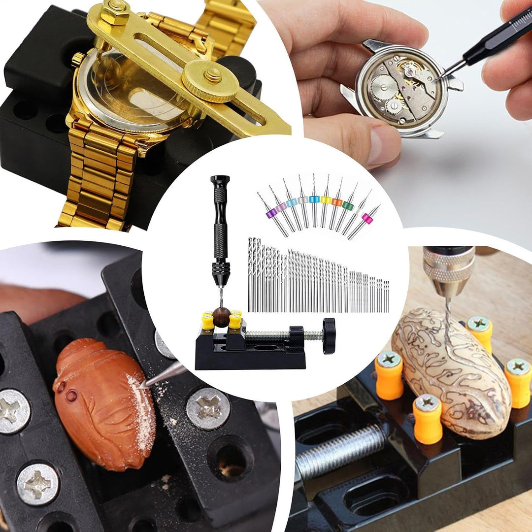 Portable Hand Drill, Miniature Drill Kit, Hobby Drill Set, Resin Drilling Tool, Manual Hobby Drill K