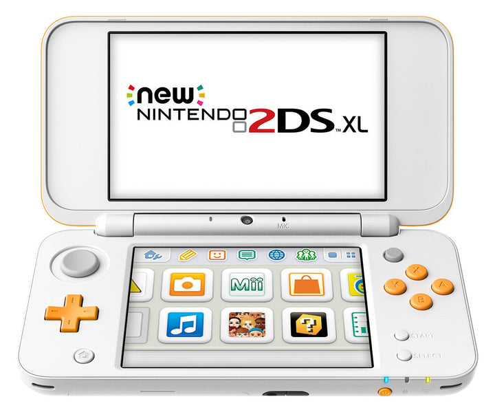 Nintendo 2DS XL Weiss + Orange