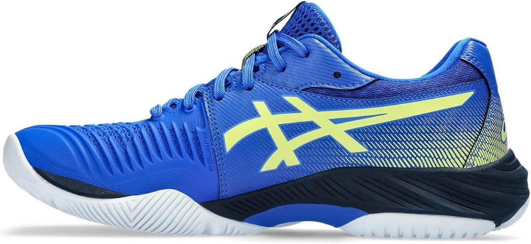 ASICS Herren Netburner Ballistic Ff 3 Sneaker 40 EU Blau Gelb, 40 EU Blau Gelb