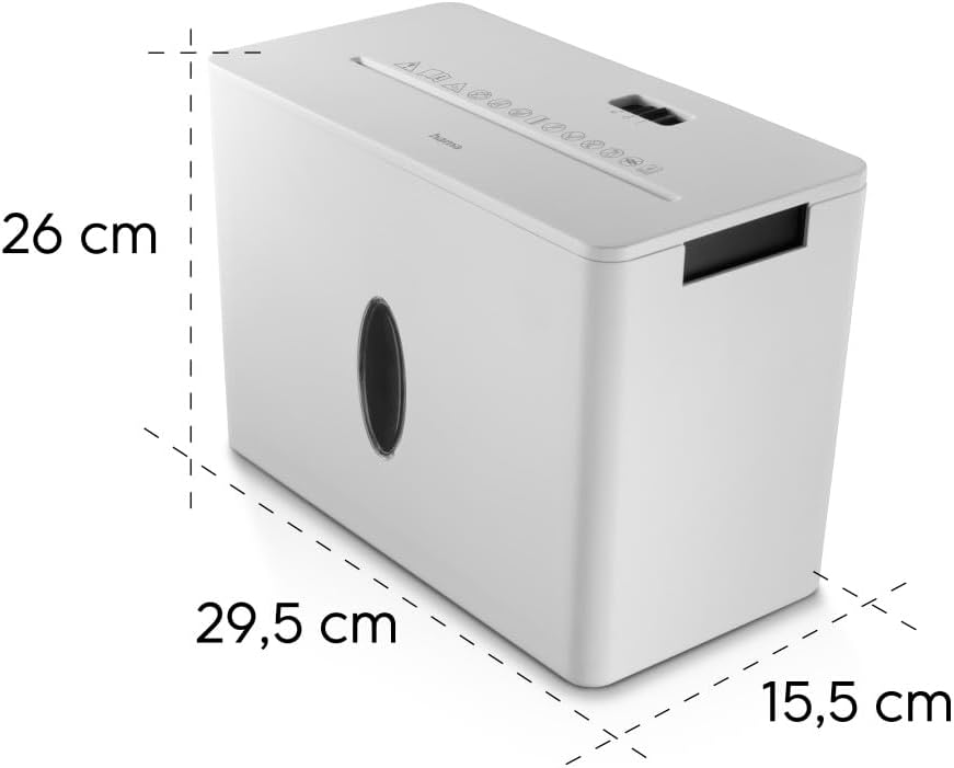 Hama Aktenvernichter P4 T4 E3 (Papierschredder mit Sicherheitsstufe, DSGVO konform, mit Einzug, auch