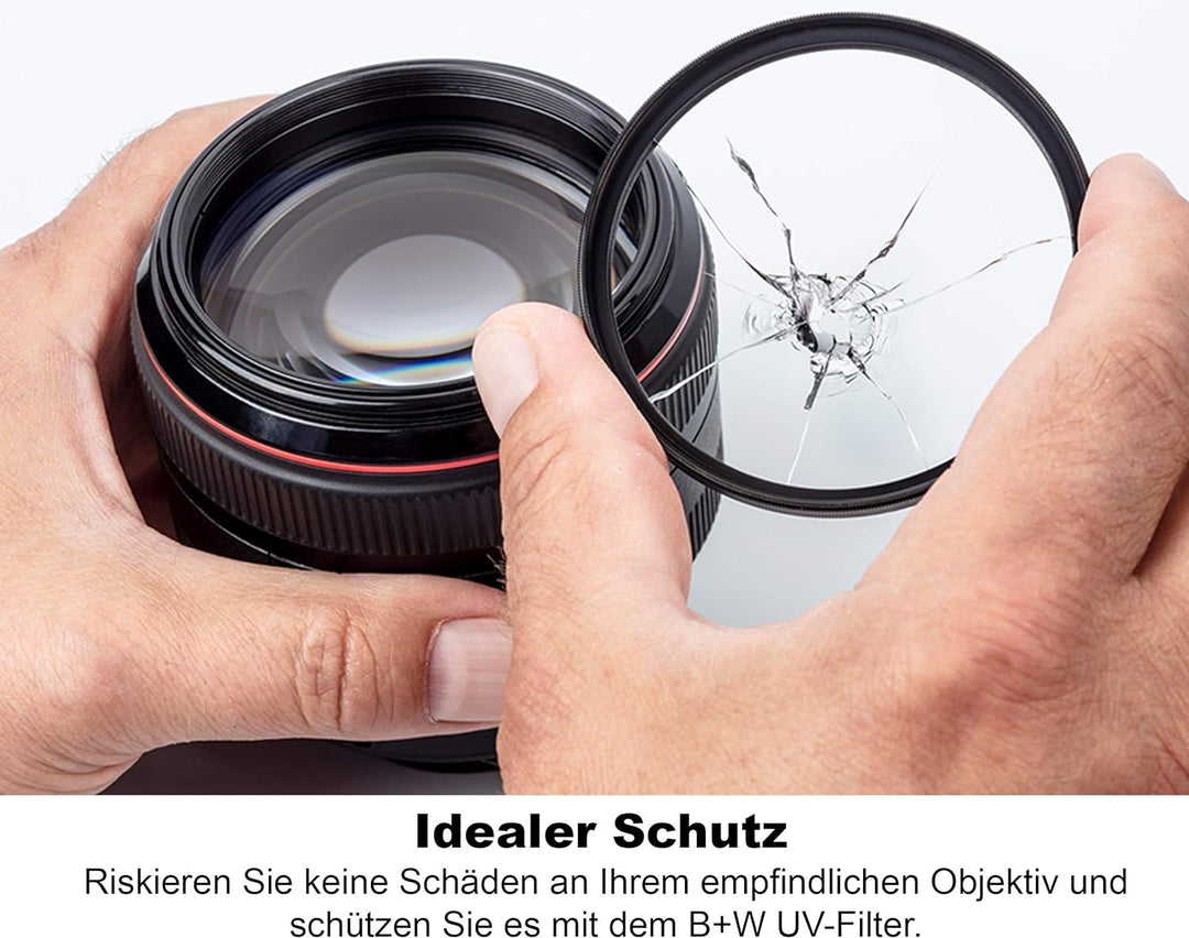 B&W 007 Schutz-Filter, Clear Filter T-Pro, Titan-Finish, MRC Nano, 16x vergütet, super Slim, Premium