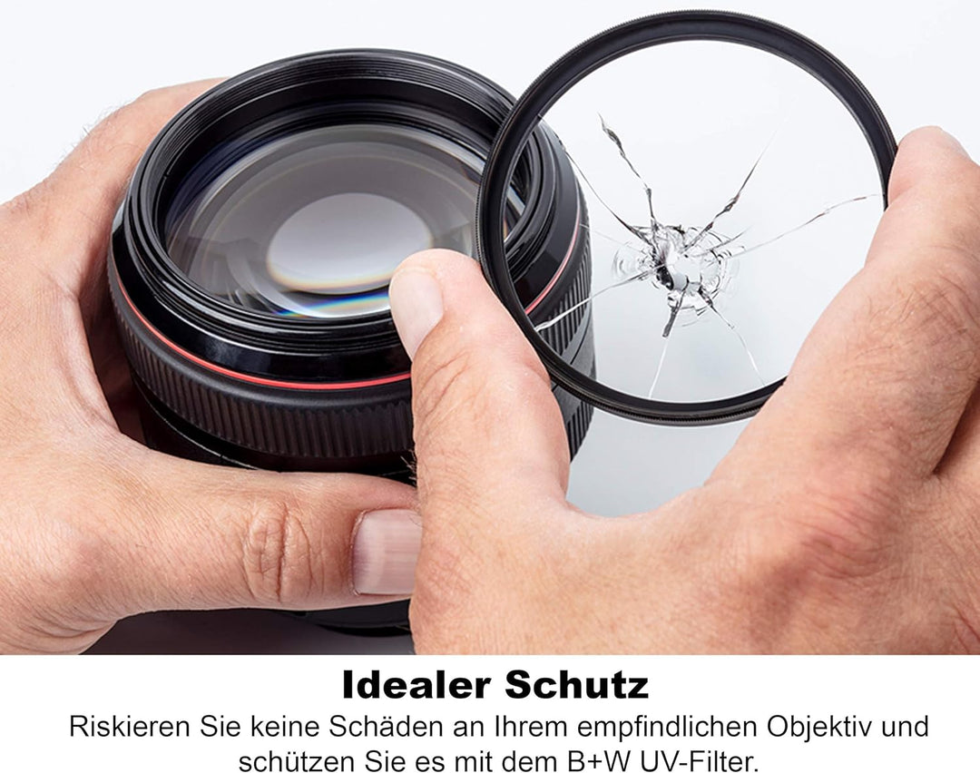 B+W 007 Schutz-Filter, Clear Filter (86mm, T-Pro, Titan-Finish, MRC Nano, 16x vergütet, super slim,