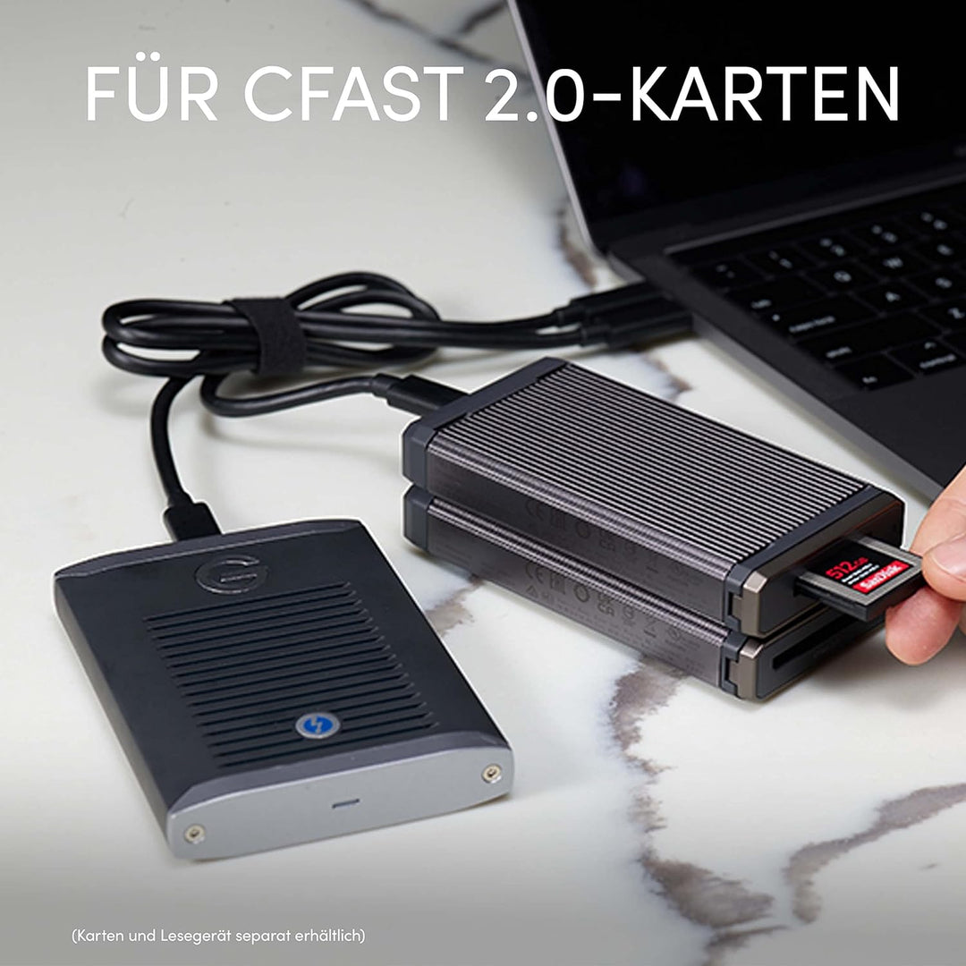 SanDisk PROFESSIONAL PRO-READER CFast, High-Performance Kartenleser für CFast-Karten, kompatibel mit
