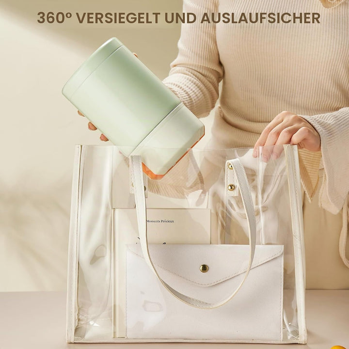 ParaCity Isolierbehälter für Essen 800ml, Vakuum-Warmhalter aus 316 Edelstahl, Breiwärmer Unterwegs