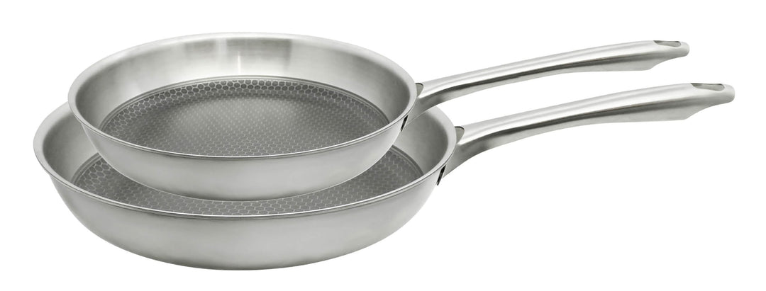 ELO Relief Passion Pfannenset 2-teilig, Edelstahl 18/10, ELODUR® Select Antihaftversiegelung, Relief