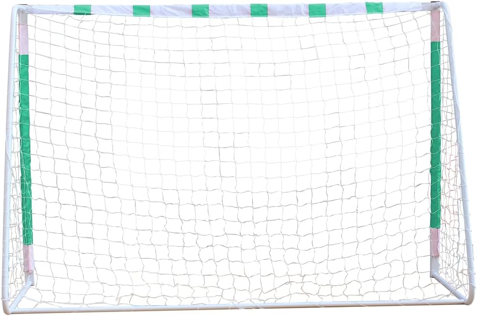 MUWO grosses Fussballtor aus robustem Stahl, mit Textilmantel und Netz. 3 x 2 Meter gross, einfacher