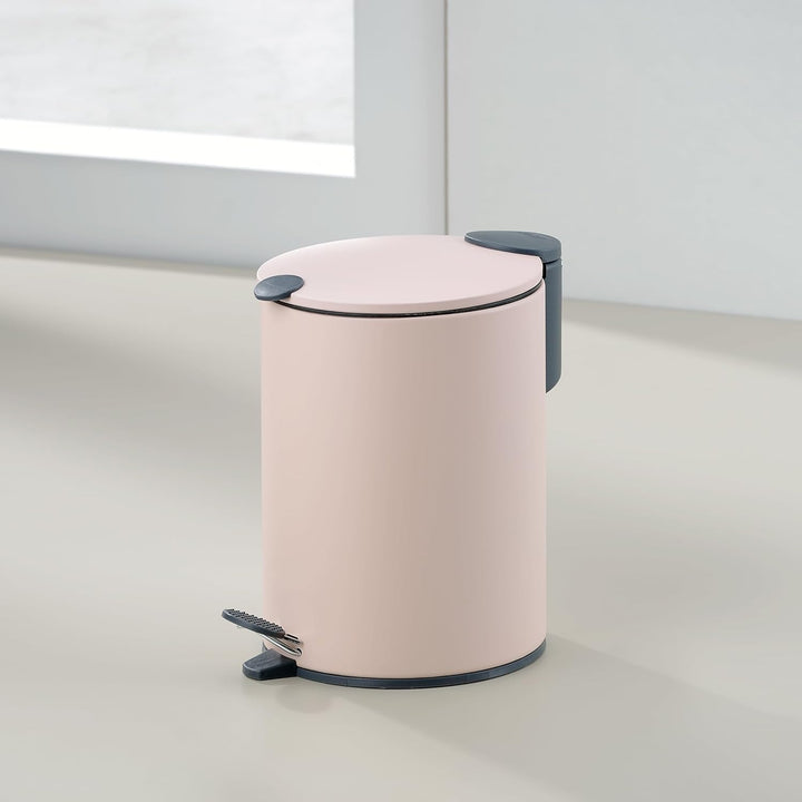 kela Kosmetikeimer 3l rosa matt, Silent-Close-Deckel, Tretmülleimer Badezimmer MATS, Badmülleimer mi
