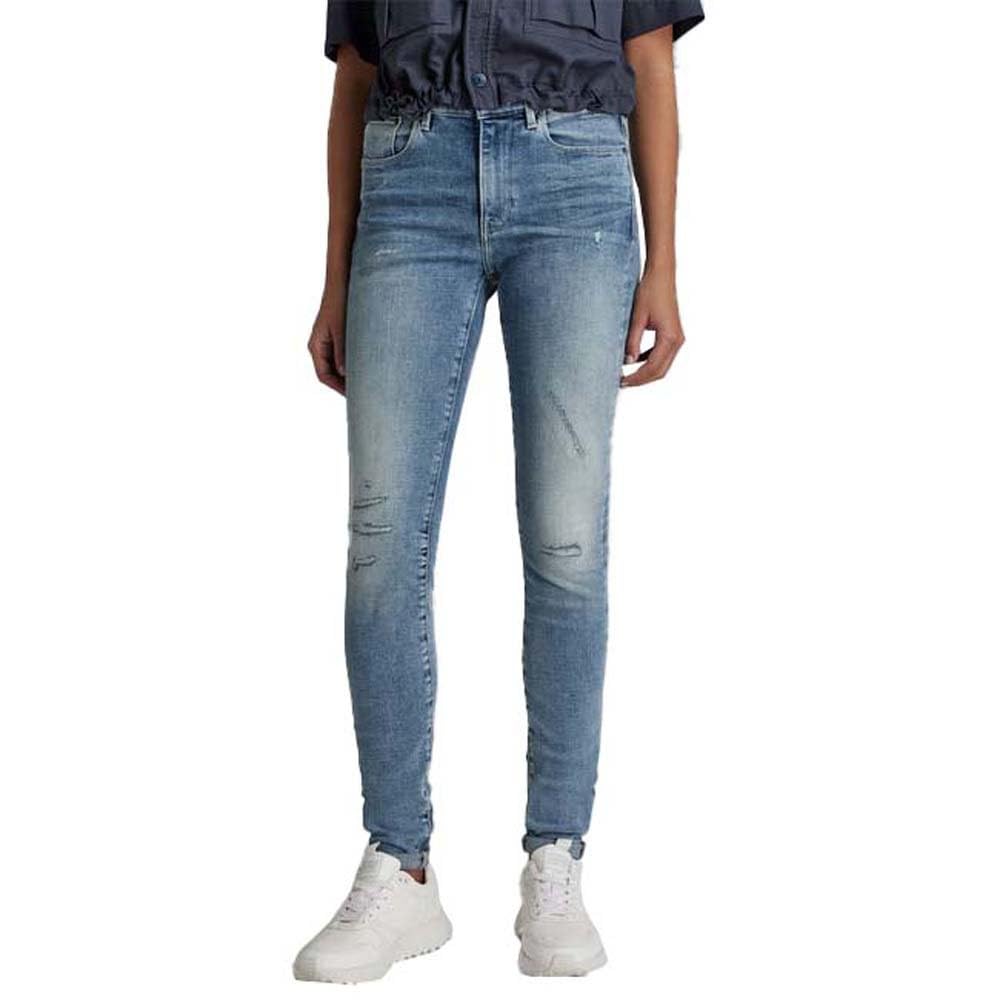 G-Star Damen 3301 Skinny Jeans 24W / 30L Blau (Lt Indigo Aged Restored D05175-c051-d295), 24W / 30L