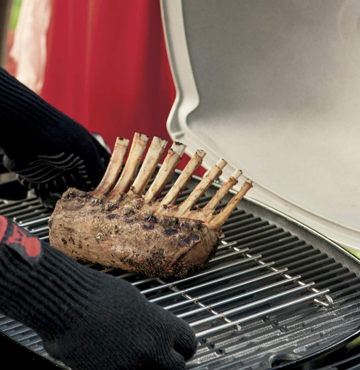 Weber Bratenrost - Gross (37 x 23cm), aus Edelstahl, für indirektes Grillen, passend Q-Serie, Go-Any