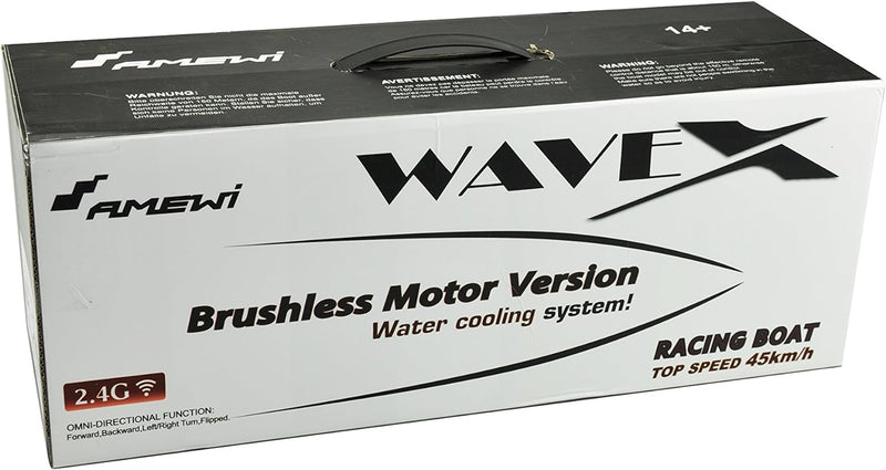 Amewi 26045 Wasser WaveX V-Boot Brushless 460mm, 2,4GHz RTR