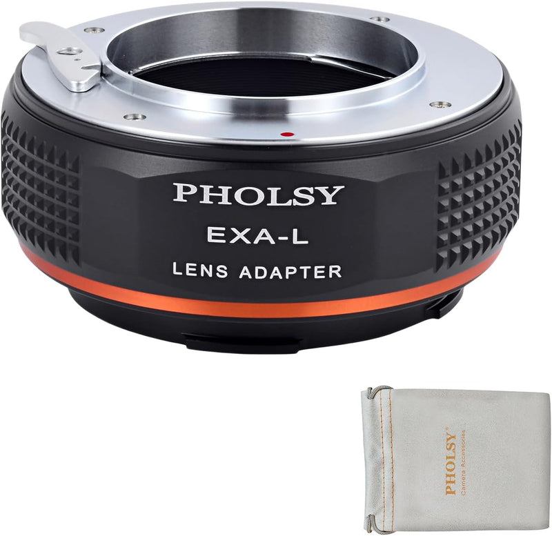 PHOLSY Objektivadapter Kompatibel mit Exakta Mount Objektiv (Nicht Topcon) und L Mount Kameragehäuse