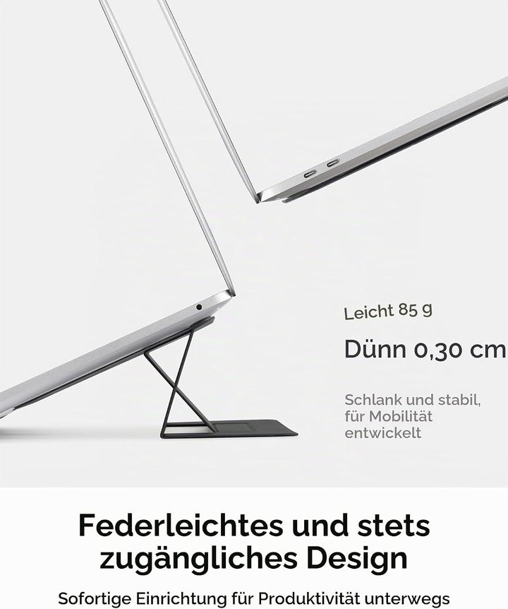 MOFT Laptop Ständer, Faltbarer Laptopständer Notebook Ständer mit 2 einstellbaren Winkeln, Haltung V