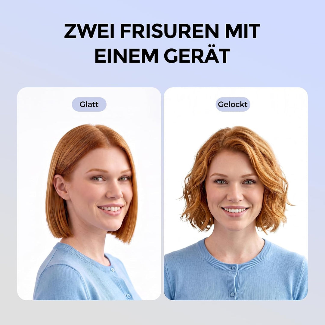 Mini Glätteisen 0,65 Zoll, 2-in-1 Glätte- und Lockeneisen Für kurzes Haar