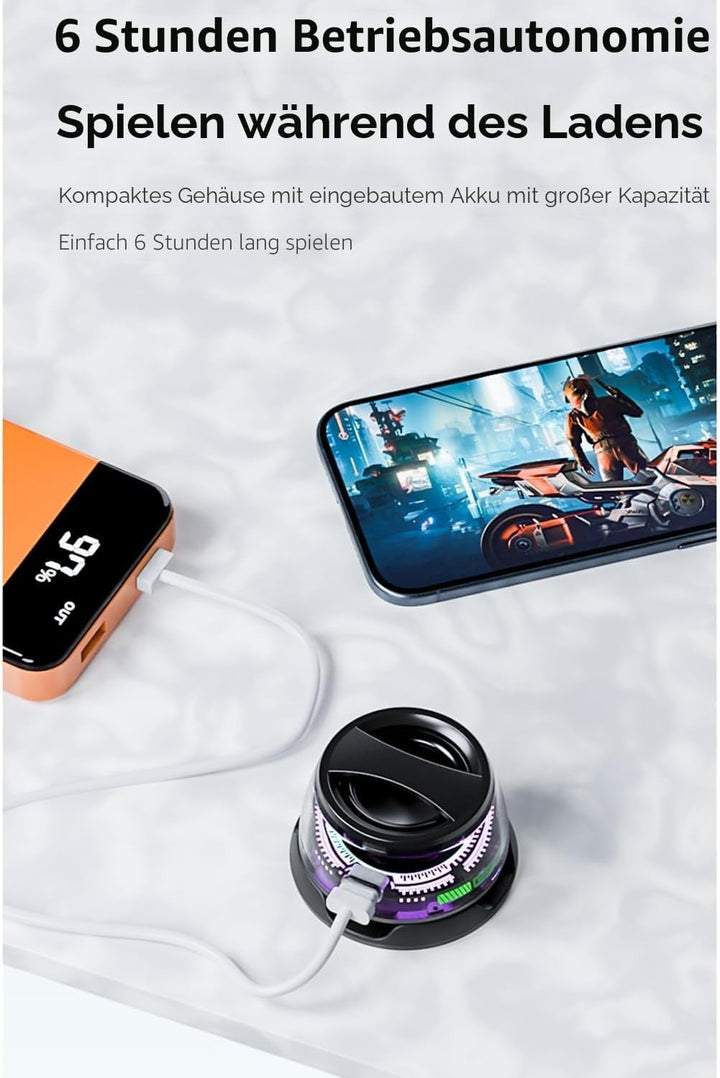 Magnetischer Bluetooth-Lautsprecher, G200 tragbarer Bluetooth-Lautsprecher mit Multi-RGB-Farblicht u