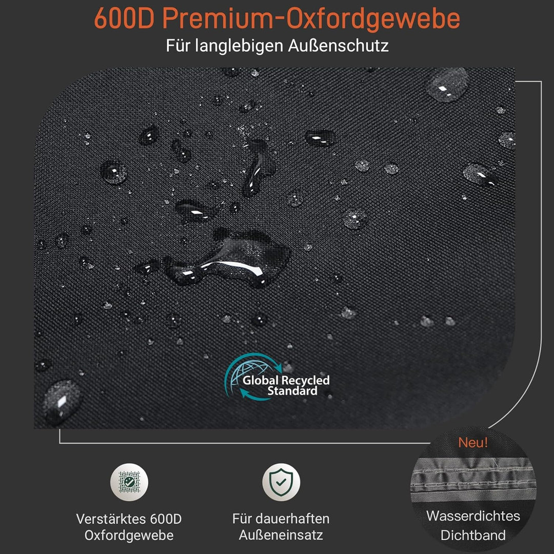 Awnic Tischtennisplatte Abdeckung Black - 600d 190x(25/70)x155cm 1, Black - 600d 190x(25/70)x155cm 1