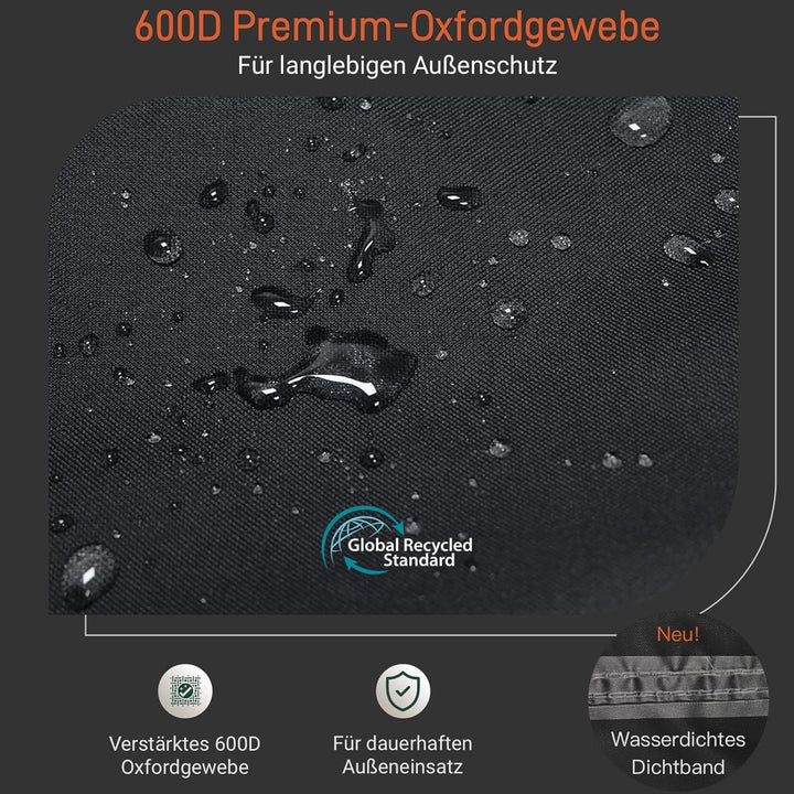 Awnic Tischtennisplatte Abdeckung Black - 600d 190x(25/70)x155cm 1, Black - 600d 190x(25/70)x155cm 1