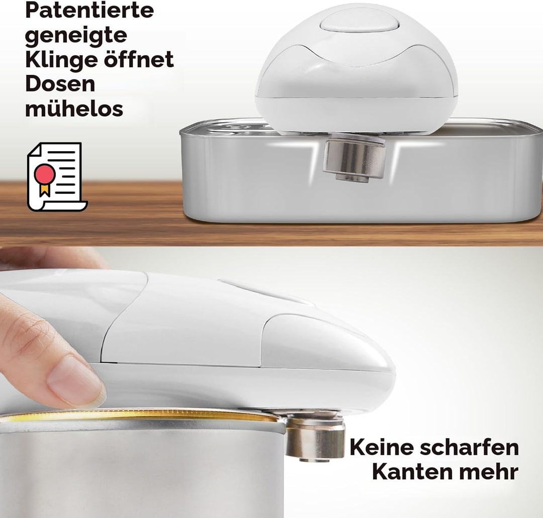 Elektrischer Dosenöffner Auto von Kitchen Mama: Öffnen Sie Ihre Konservendosen einfach per Knopfdruc