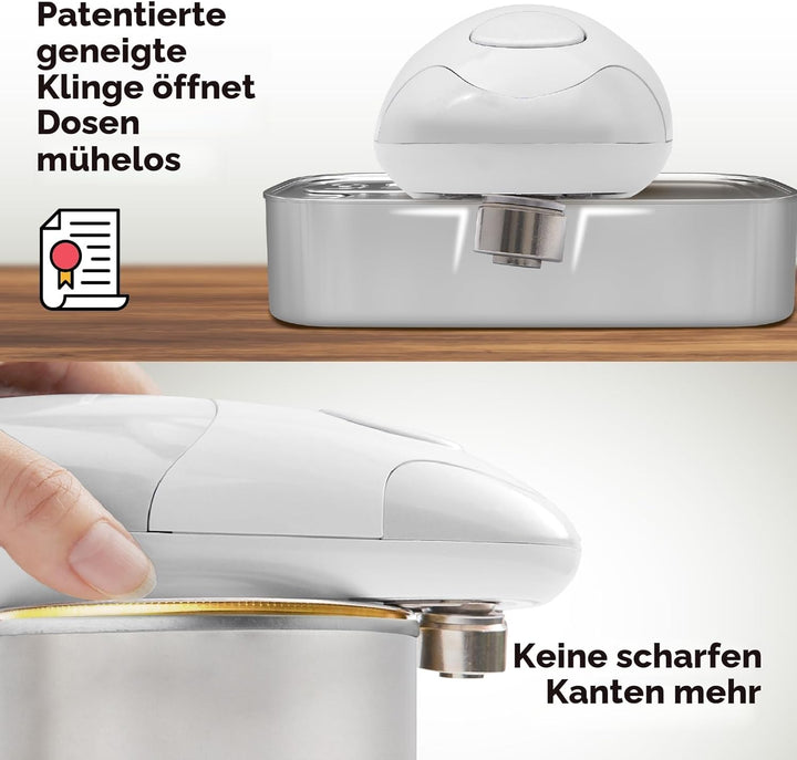 Elektrischer Dosenöffner Auto von Kitchen Mama: Öffnen Sie Ihre Konservendosen einfach per Knopfdruc