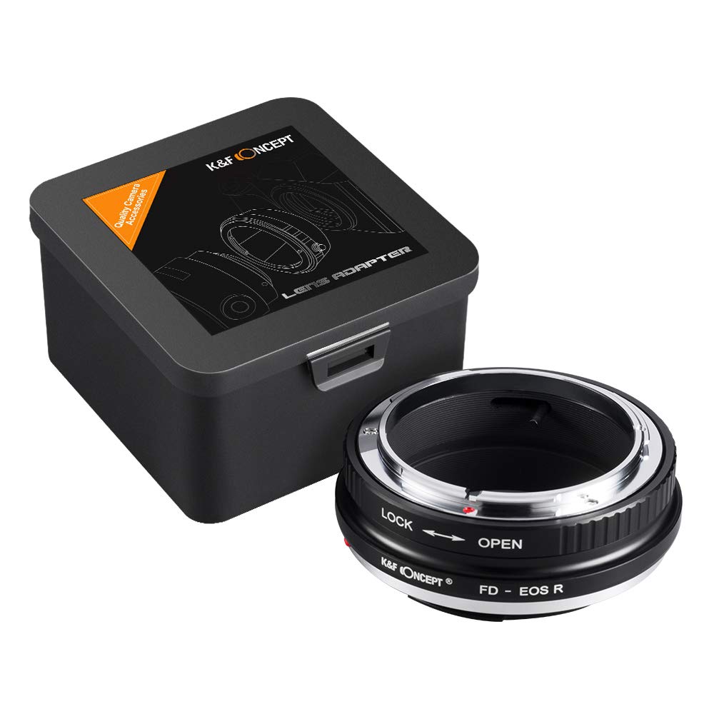 K&F Concept FD-EOS R Bajonettadapter Objektiv Ring für Canon FD Objektiv auf Canon EOS R-Mount Spieg