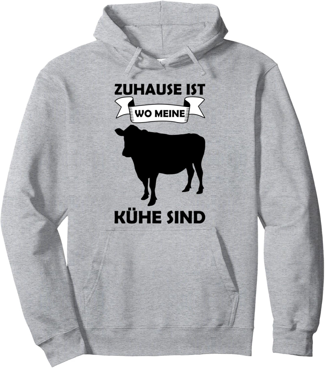 Zuhause ist wo meine Kühe sind Pullover Hoodie