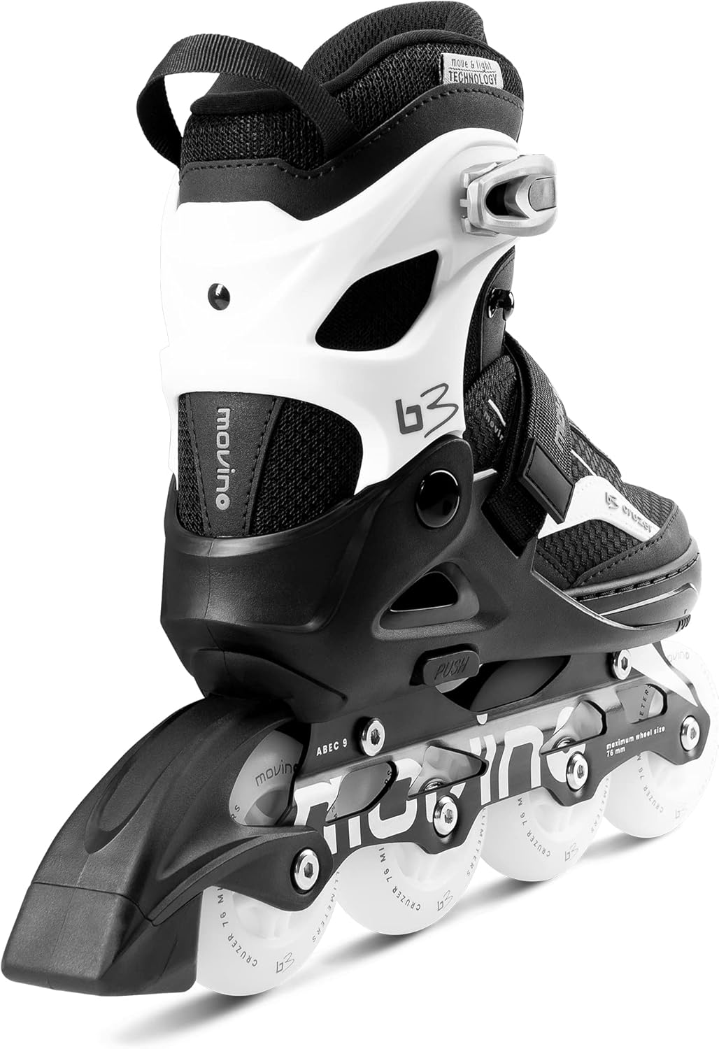 Movino Inline Skates | Cruzer B2/B3/Two | Verstellbare Rollschuhe | Damen Mädchen Jungen Inliner | I