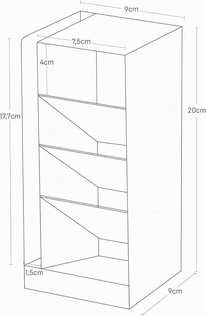 Pen stand - Tower - black Schwarz, Schwarz