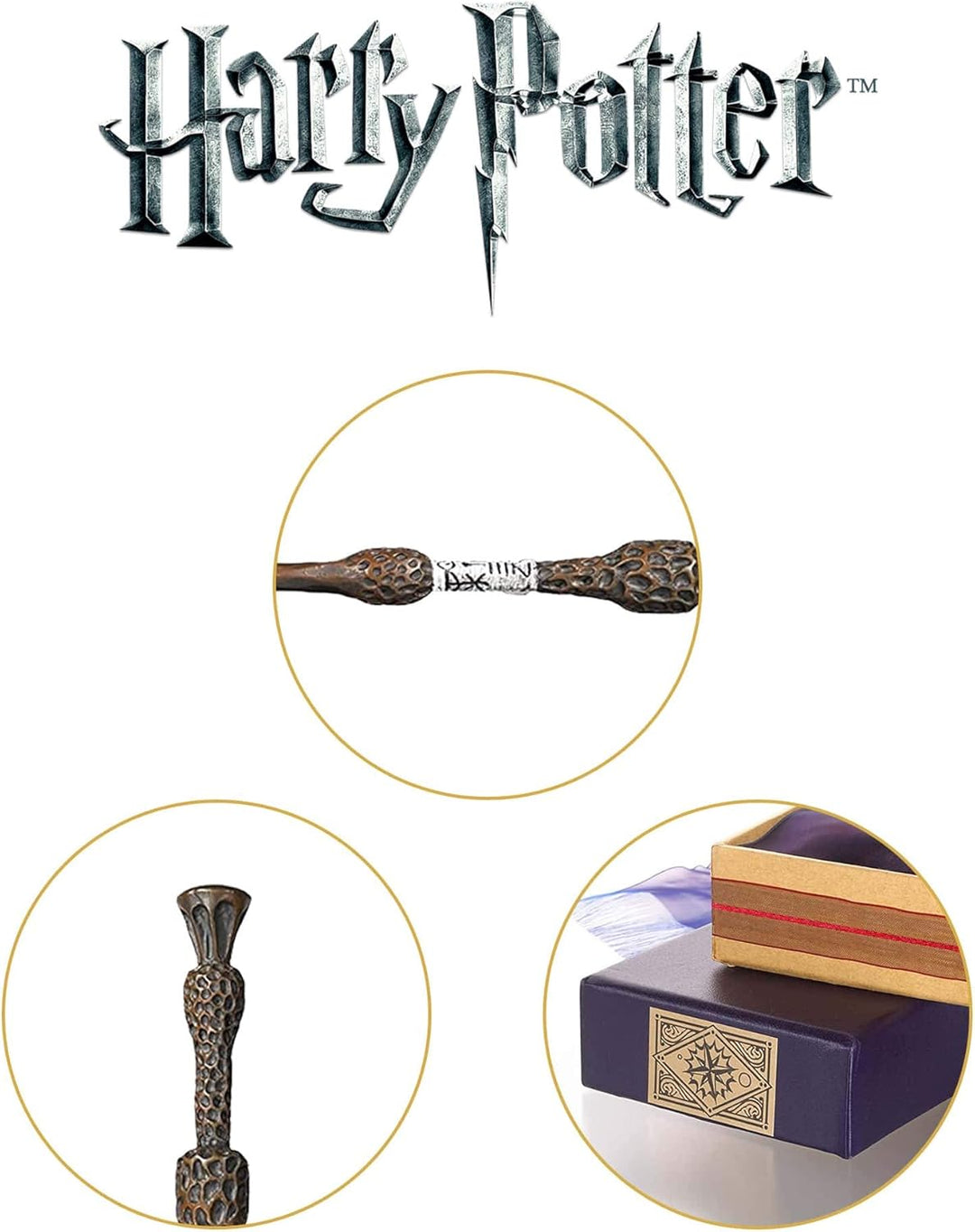 The Noble Collection Harry Potter Professor Dumbledore Wand in Ollivanders Box by